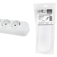 Колодка 3гн с заземлением 16А белый Народная TDM (10)