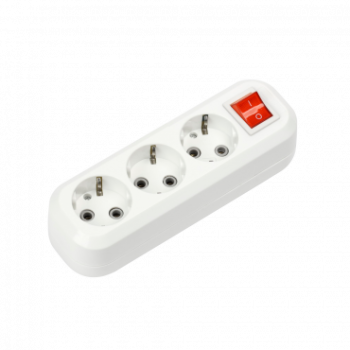 Колодка УЗВ-3-GRAND 3 гнезда выключатель заземление 5230 IN HOME