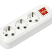 Колодка 3гн с заземлением выключатель 16А Smartbuy (100)