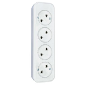 Колодка 4гн без заземления 10А ABS Omnyx (20/160)