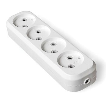 Колодка Ionich 4гн без заземления 10А (100)