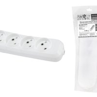 Колодка TDM 4гн 10А без заземления белый Народная (10)