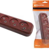 Колодка TDM 4гн 10А без заземления бук (20)