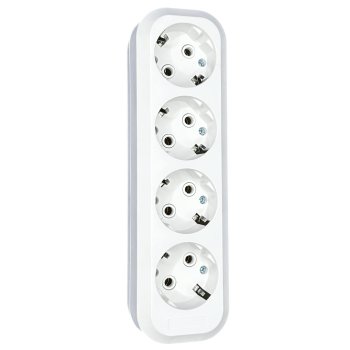 Колодка 4гн с заземлением 16А PP Omnyx (15/120)