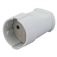 Штепсельное гнездо без заземления 10A белый Эра (24/384/4608)