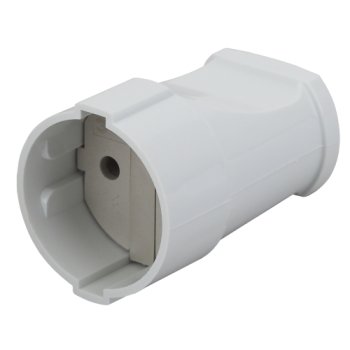 Штепсельное гнездо без заземления 10A белый Эра (24/384/4608)