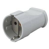 Штепсельное гнездо с заземлением 16A белый Эра (24/384/4608)