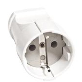 Штепсельное гнездо Универсал 16А с заземлением белый (20)