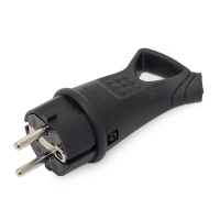 Вилка каучуковая с ушком с/з 16А IP44 Omnyx (24/240)