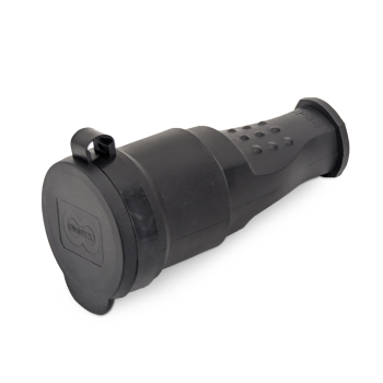 Розетка каучуковая переносная 2P+PE 16A IP44 Omnyx (15/150)