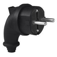 Вилка каучук Универсал угловая с заземлением 16А (40)