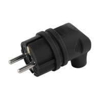 Вилка каучуковая угловая с/з 16А IP44 Эра (30)