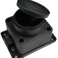 Колодка каучуковая 1 гнездо с заземлением IP44 16А Inhome 9321