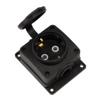 Розетка (колодка) каучуковая 1 гнездо 2P+PE 16A IP54 Rexant Compact (60)