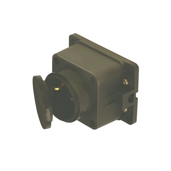 Розетка (колодка) каучуковая 1 гнездо 2P+PE 16А IP44 Smartbuy (1/10)