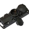 Колодка каучук Светоприбор 2гнезда с заземлением IP44 16А (28)