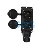 Колодка каучуковая 2 гнезда с заземлением IP54 16А Rexant (12/126)