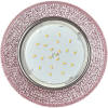 Светильник Ecola GX53 H4 LD7069 встр. искристый с подсветкой "Модерн" Светло-розовый / Хром 35x125