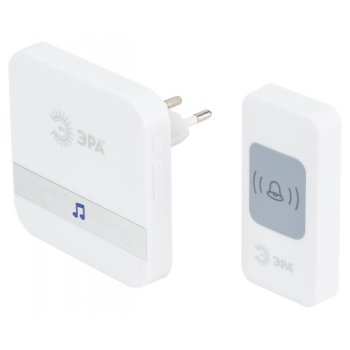 Звонок беспроводной ЭРА C95 белый 52 мелодии 200м