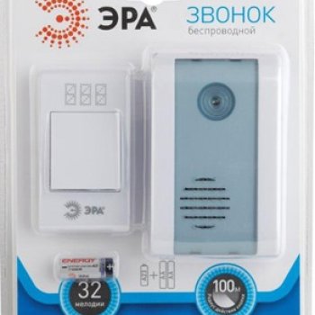 Звонок беспроводной Эра С31 2хАА 25мелодий 100м (10)
