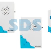 Звонок беспроводной Rexant RX-5 2x23A 2xR6 2базы 36мелодий 80м регулировка громкости IP44 (60)