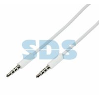 Кабель 3.5мм - 3.5мм  0.5 м Rexant белый (10/500)