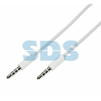 Кабель 3.5мм - 3.5мм  0.5 м Rexant белый (10/500)