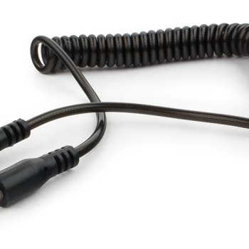 Кабель джек 3.5мм - джек 3.5мм 1.8 м, спиральный, Cablexpert, черный, пакет (1/250)