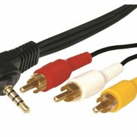 Кабель 3.5мм - 3RCA 1.5 м GOLD Rexant (10/150)