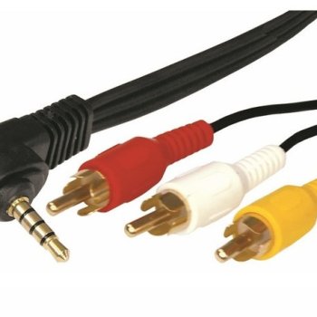 Кабель 3.5мм - 3RCA 1.5 м GOLD Rexant (10/150)