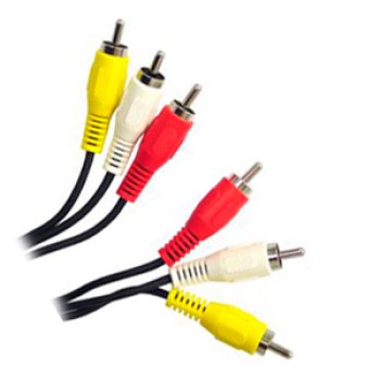 Кабель 3RCA - 3RCA  1.5 м Rexant черный (10/250)