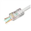 Коннектор 8р8с 5e (RJ-45) со сквозным отверстием (10/5000)