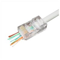 Коннектор 8р8с 5e (RJ-45) со сквозным отверстием (10/5000)