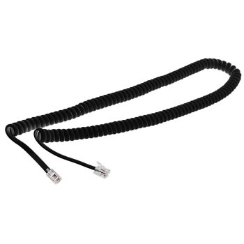 Шнур телефонный витой 4р4с 2м черный Rexant (10)