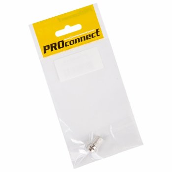 Разъем F (гайка) на RG6 индивидуальная упаковка Proconnect