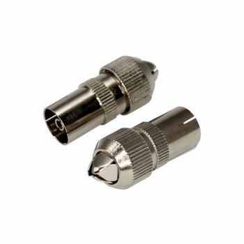Гнездо TV метал. без пайки (орех) FD-2420 Rexant (100)