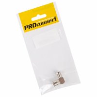 Переходник Proconnect гн F - гн TV угловой индивидуальная упаковка (10)