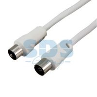 Удлинитель шт. TV - гн. ТV  1,5 м белый Rexant (10)