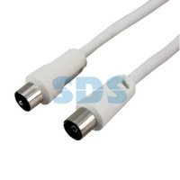 Удлинитель шт. TV - гн. ТV  3 м Rexant белый (10)