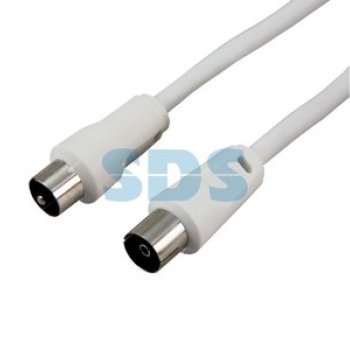 Удлинитель шт. TV - гн. ТV  3 м Rexant белый (10)