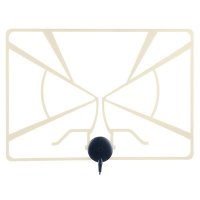 Антенна комнатная активная Perfeo Radar DVB-Т2, встроенный усилитель, питание от ресивера 5V