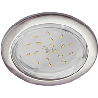 Светильник точечный GX53 сатин-хром Ecola H4-GL к+ (10/50)