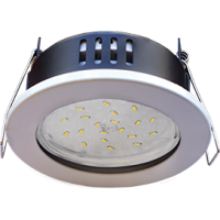 Светильник Ecola GX53 H9 защищенный IP65 встраив. без рефл. белый 98х55