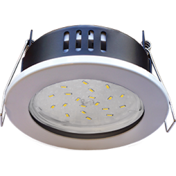 Светильник Ecola GX53 H9 защищенный IP65 встраив. без рефл. белый 98х55