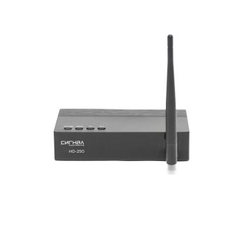 Ресивер Сигнал HD-250 DVB-T2/C LCD, 2 USB, пластик, WiFi-антенна, обучаемый пульт, DOLBY DIGITAL, внешний блок питания (1/40)