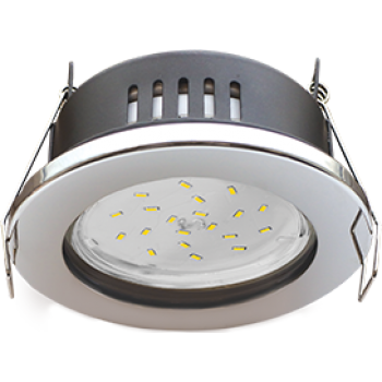 Светильник Ecola GX53 H9 защищенный IP65 встраив. без рефл. хром 98х55