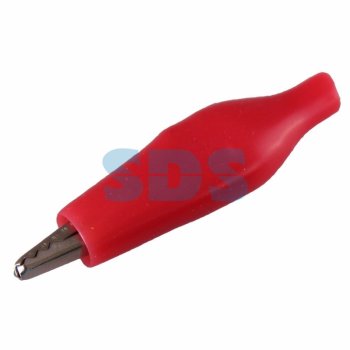 Зажим "крокодил"   5А 46мм красный Rexant (100)