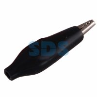 Зажим "крокодил"   5А 46мм черный Rexant (100)