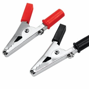 Зажим "крокодил"   5А 55мм черный Rexant (200)