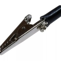 Зажим "крокодил" 15А черный 53мм (200)